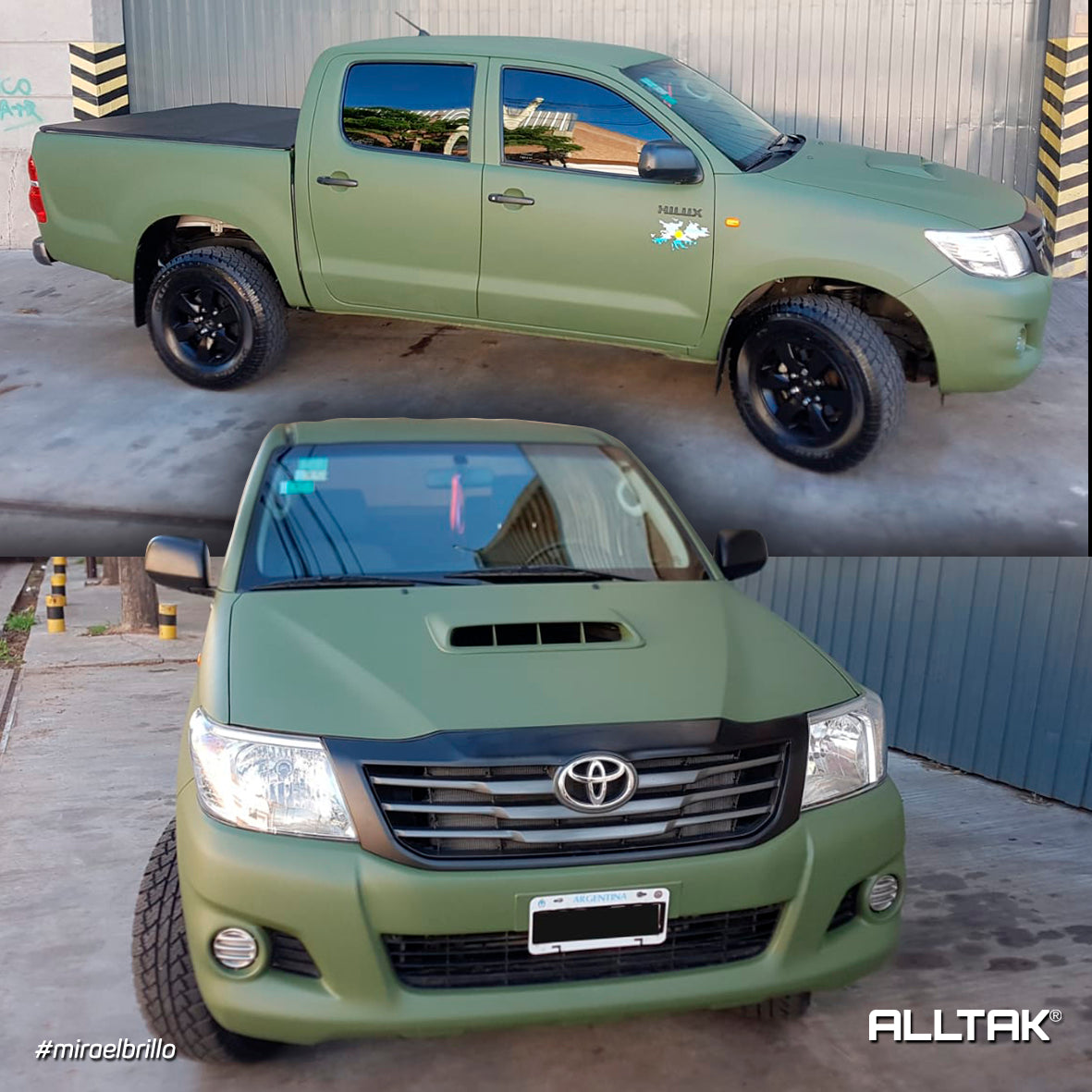 Vinilo Jateado Verde Militar - 18J383