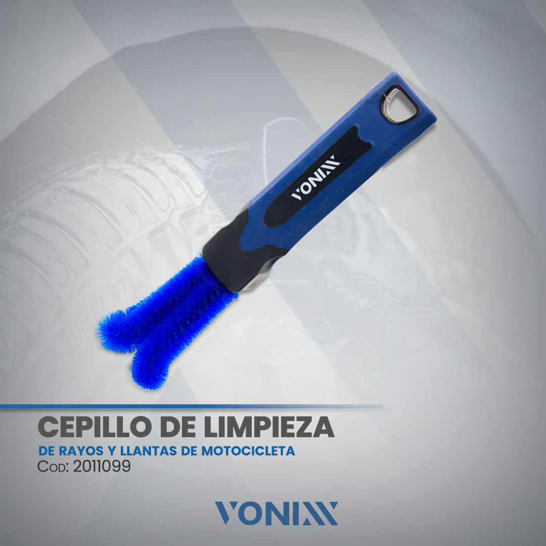 Cepillo de limpieza de rayos y llantas de motocicleta - Vonixx