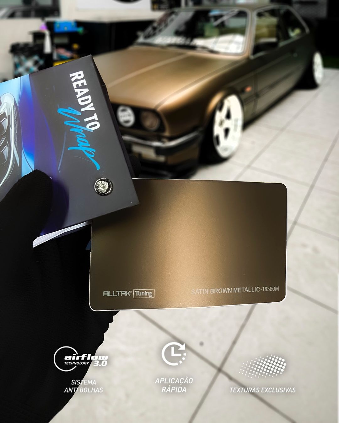 Vinilo Satin Brown Metallic #18S80M