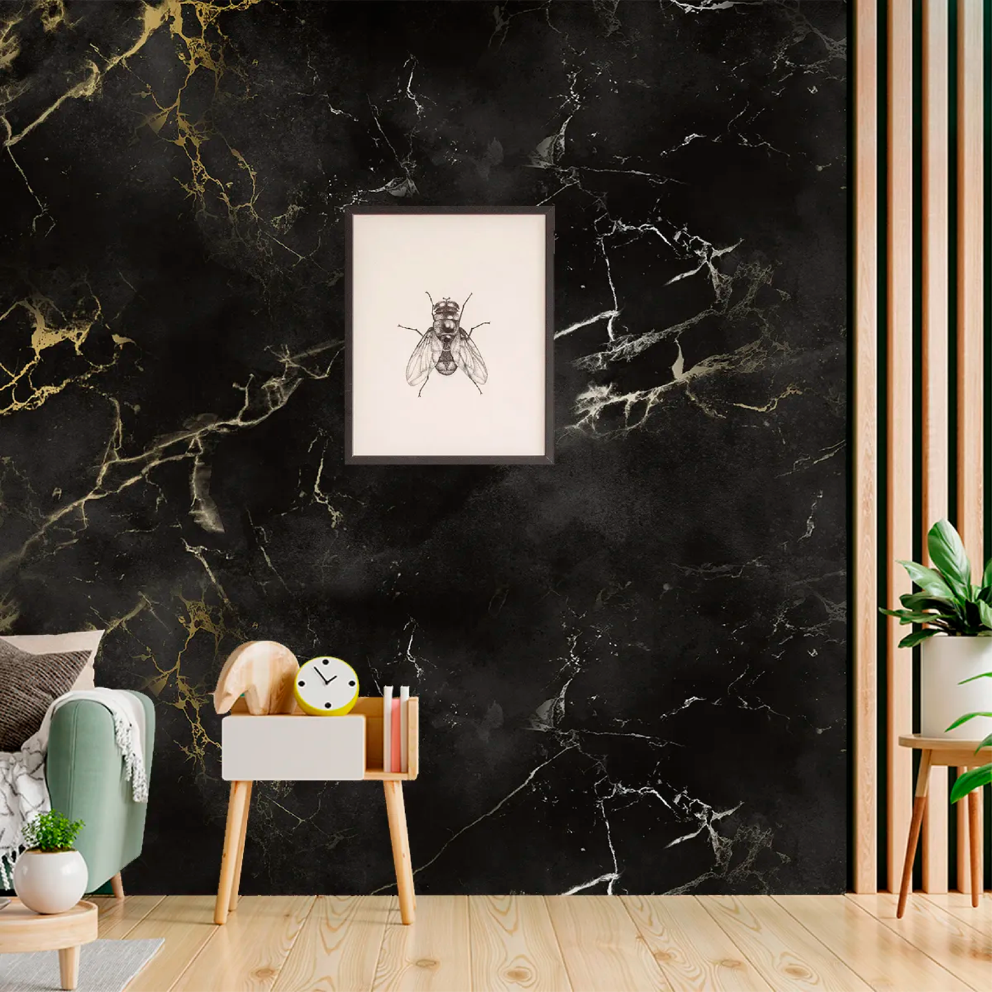 Vinilo Mármol Marquina Mate #977D96