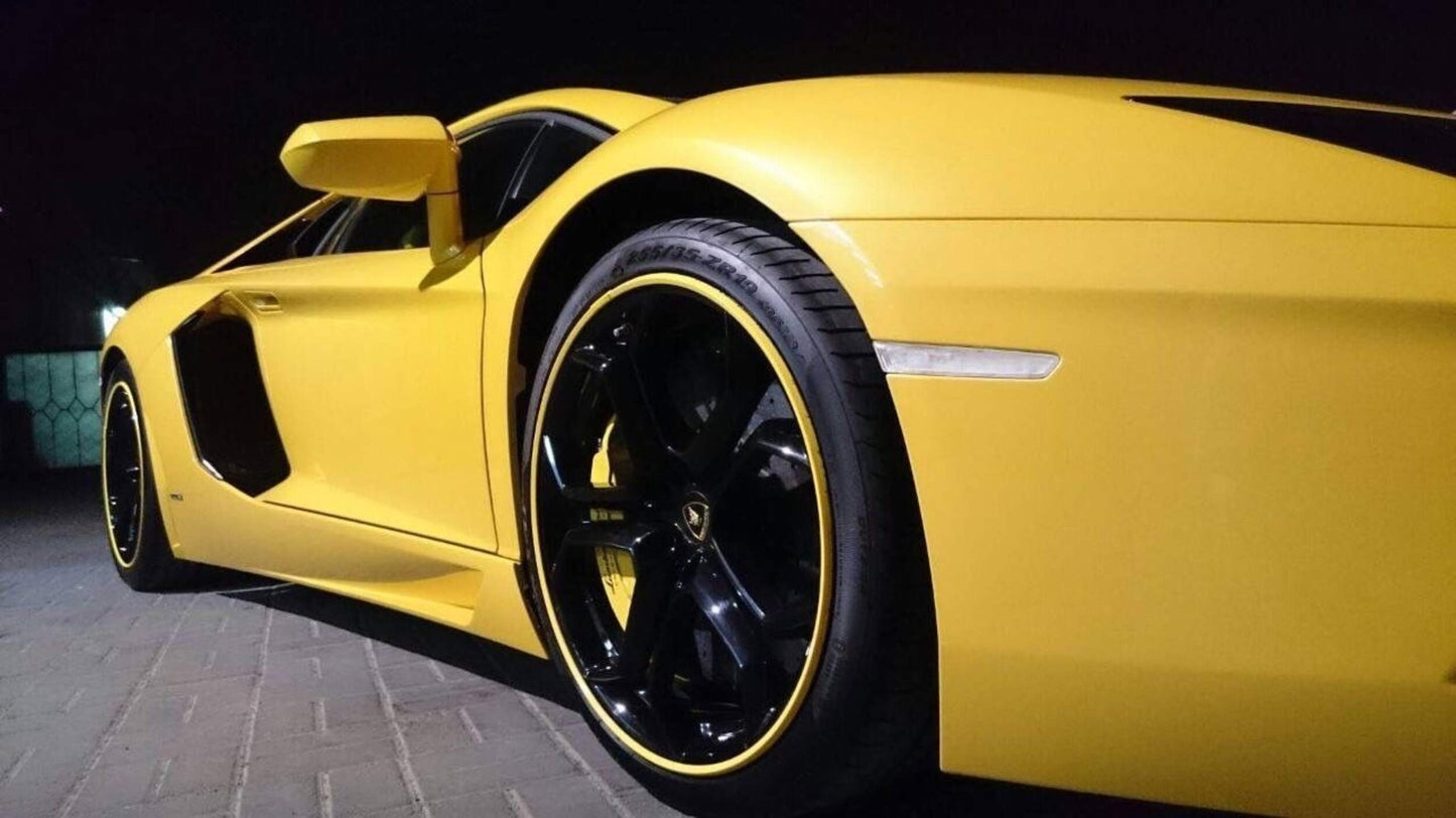 Protector de llanta EXCLUSIVE | Yellow 12" 24"